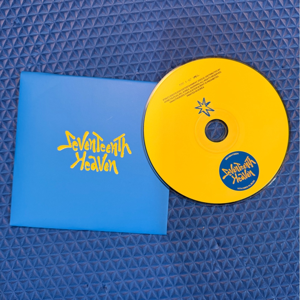 Seventeenth Heaven Blue and Yellow Kpop CD SEVENTEEN
